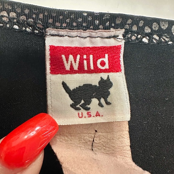 Wild 2000s silver and black snake print metallic tank top - Picture 3 of 4